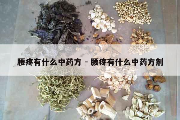 腰疼有什么中藥方 - 腰疼有什么中藥方劑