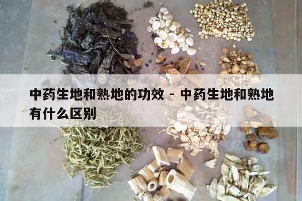 中藥生地和熟地的功效 - 中藥生地和熟地有什么區(qū)別