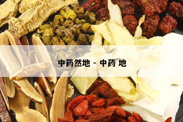中藥然地 - 中藥 地