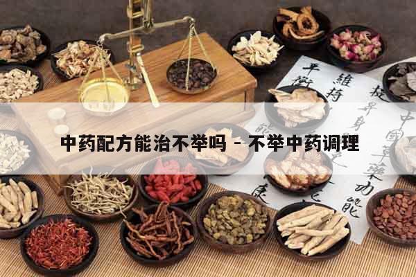 中藥配方能治不舉嗎 - 不舉中藥調理