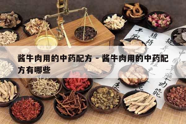 醬牛肉用的中藥配方 - 醬牛肉用的中藥配方有哪些