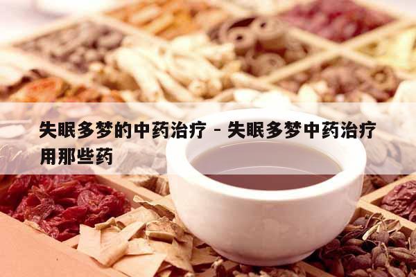 失眠多夢的中藥治療 - 失眠多夢中藥治療用那些藥