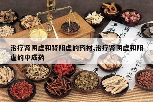 治療腎陰虛和腎陽虛的藥材,治療腎陰虛和陽虛的中成藥